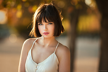 Short Hair Model, girls, model HD wallpaper