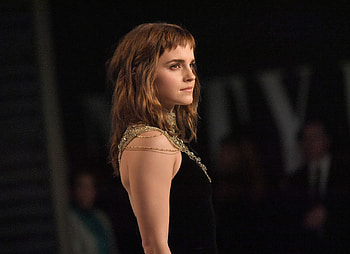 Emma watson, black dress, 2018, new HD wallpaper
