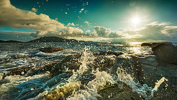British Virgin Islands, Wave Splashes, , Tablet HD wallpaper