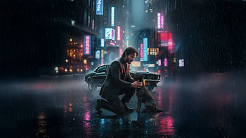 John Wick The Hitman Journey Begins, keanu-reeves, john-wick, movies, artwork, digital-art, ai HD wallpaper