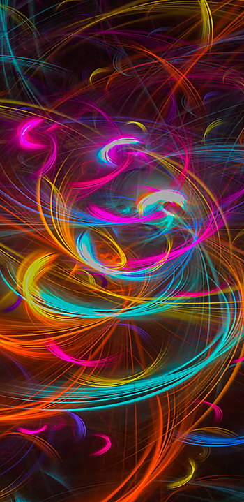 Colorful Abstract, colorful, fractal, Abstract, colors HD phone wallpaper