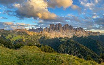 Dolomites, Italy, clouds, Dolomites, Italy, mountains HD wallpaper