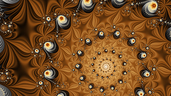 Fractal Art for your - Trippy, black, white, brown, psychedelic, trippy, Abstract, fractal, abstract black HD wallpaper