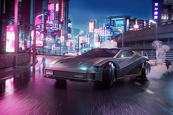 City, Car, Cyberpunk 2077, Futuristic, Video Game HD wallpaper