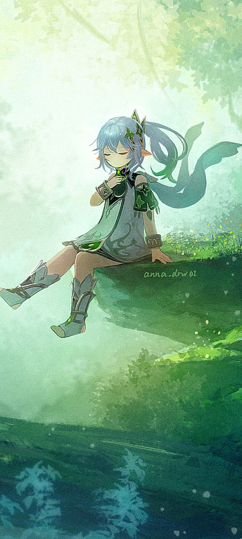 Genshin Impact Serenity: of Ganyu in Tranquil Forest, video game, Genshin Impact HD phone wallpaper