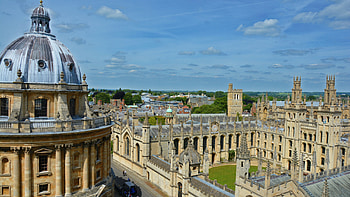 England panorama, Oxford architecture HD wallpaper