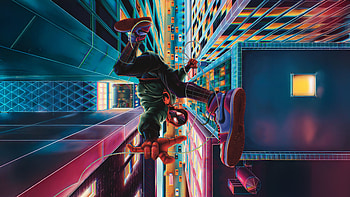 Spider Verse Hero In Fall, spiderman, miles-morales, artwork, art, digital-art, superheroes, artstation HD wallpaper