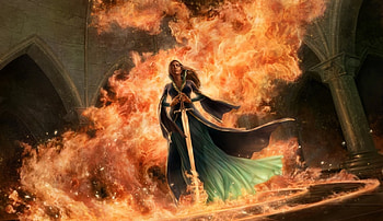 Fantasy Warrior, sword, fantasy, woman, warrior HD wallpaper