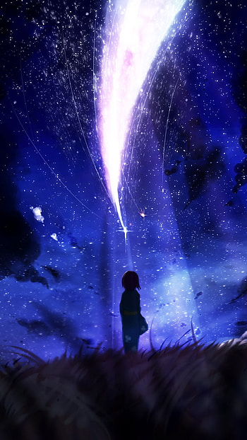 Your Name. Magic: Mitsuha Miyamizu Starry Night, Your Name., Mitsuha Miyamizu, Anime HD phone wallpaper
