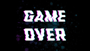Game Over, Typographic design, resolution HD wallpaper