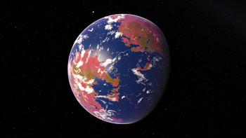 A Planet With Pink Planet , planet, digital-universe, artist, artwork, digital-art, deviantart HD wallpaper