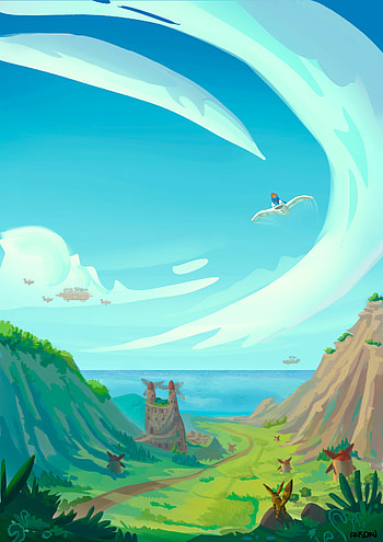 Nausicaa of the Valley of the Wind, Ana Solana, Illustration background, Nature-inspired HD phone wallpaper
