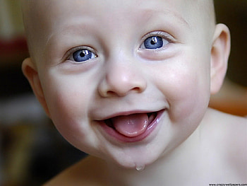 Cute Smiling baby, baby, eyes, cute, smiling HD wallpaper