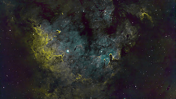 Stars Nebula Green Blue Sky Galaxy Space Galaxy HD wallpaper