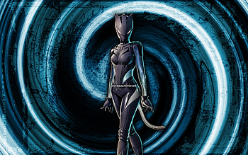 Lynx, blue grunge background, Fortnite, vortex, Fortnite characters, Lynx Skin, Fortnite Battle Royale, Lynx Fortnite HD wallpaper