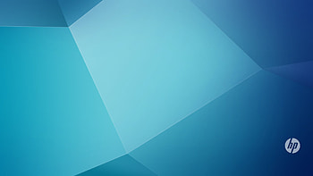 HP Blue Geometric — Hewlett‑Packard Logo, Hewlett-Packard, logo, blue HD wallpaper
