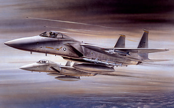 McDonnell Douglas F-15 Eagle, F-15A, american fighter aircraft, us air force, military aircraft, combat aviation, fighter aircraft drawings HD wallpaper