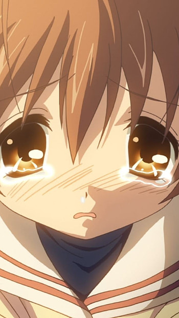 Sad Smile, Anime, Sad Face HD phone wallpaper