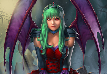 Fantasy Demon Girl, fantasy-girls, demon, deviantart HD wallpaper