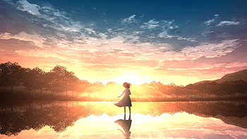 Young Girl Salar De Uyuni, anime-girl, anime, artist, artwork, digital-art HD wallpaper