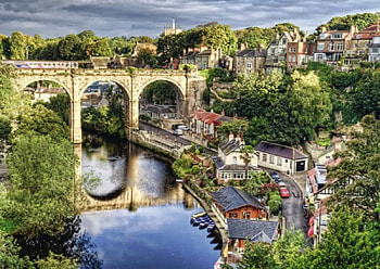 Over the River, landscape, river, city, travel HD wallpaper