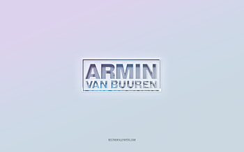 Armin van Buuren logo, cut out 3d text, white background, Armin van Buuren 3d logo, Armin van Buuren emblem, Armin van Buuren, embossed logo, Armin van Buuren 3d emblem HD wallpaper