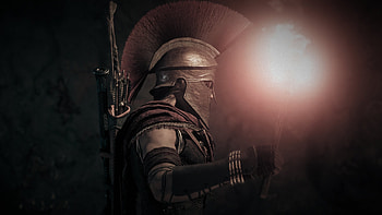 Eagle Bearer(no title), kassandra, assassinscreed, greece, spartan, soldier, roman, , fire, 1440p, odyssey HD wallpaper