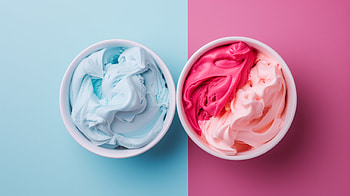 Frozen Yogurt Delight | Food Dessert Background, food, dessert, frozen yogurt, ice cream, colorful HD wallpaper