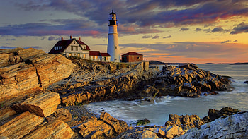 Maine coast, Seaside beauty, Ocean views, Coastal charm HD wallpaper