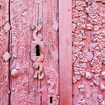Pink, Texture, Textures, Old, Door, Shabby, Threadbare, Keyhole HD phone wallpaper