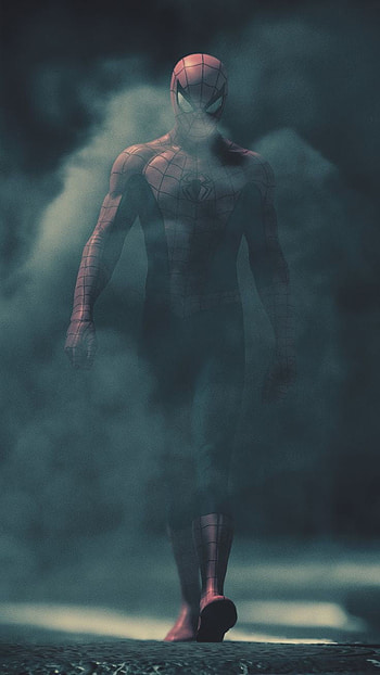 Spiderman, electric blue, flash graphy HD phone wallpaper
