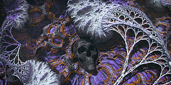 Abstract, Structure, 3D, Surface, Relief, Skull HD wallpaper