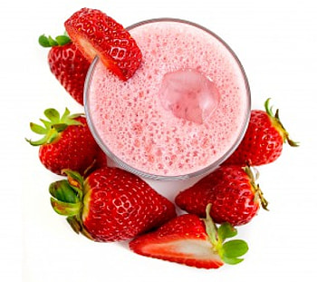 Strawberry Dessert , sweet, milk, strawberry, yummy, dessert, berries, fresh HD wallpaper