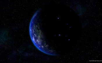 Universe, Stars, Night, Earth, Land, Planet, Day HD wallpaper
