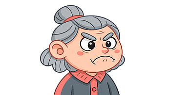 Grumpy Charm: A Ultra, Grumpy, cartoon, angry, elderly, illustration HD wallpaper