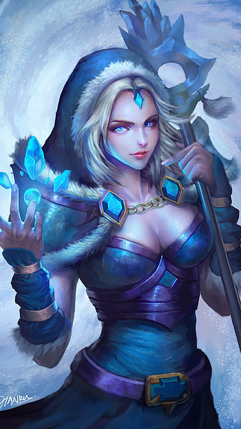 Crystal Maiden, Dota 2 HD phone wallpaper