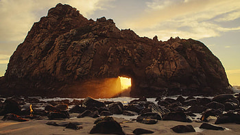 USA - California - Pfeiffer Beach - Pfeiffer Big Sur, nature, beach HD wallpaper