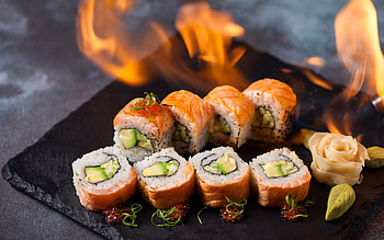 Sushi , High-definition art, Visual feast, Gourmet delight HD wallpaper