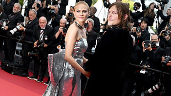 Diane Kruger and Norman Reedus, Red Carpet HD wallpaper
