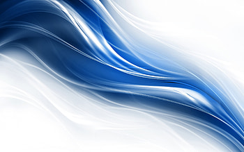Abstract Blue Waves, white background, blue waves, 3d, abstract HD wallpaper