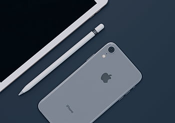 Sleek design of Apple , iPad, and Pencil highlighting modern technology. HD wallpaper
