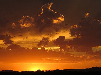 Nature, Sunset, Sky, Clouds, Horizon, Cloudy HD wallpaper