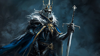 Majestic King - Royal Fantasy Art Background, king, fantasy, knight, armor, sword HD wallpaper