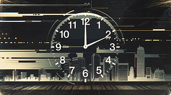 New Year Countdown in Stunning Ultra, clock, digital, city skyline, Time HD wallpaper