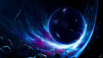 Wormhole Art, planet, digital-universe, artist, artwork, digital-art, deviantart HD wallpaper