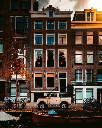 Cars, Building, Car, Old, Facade, Pickup HD phone wallpaper