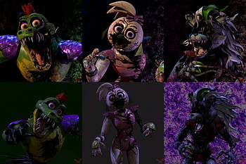 Glamrock Freddy (Five Nights at Freddy's), Roxanne Wolf (Five Nights at Freddy's), video game, Five Nights at Freddy's: Security Breach, Five Nights at Freddy's HD wallpaper