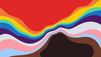 Apple Pride, Abstract, colors HD wallpaper