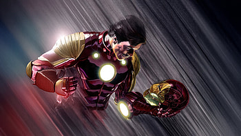 Dynamic Iron Man, iron-man, superheroes, artwork, digital-art HD wallpaper