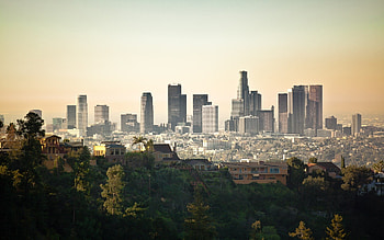 Los Angeles Skyline, Travels, Top backgrounds HD wallpaper
